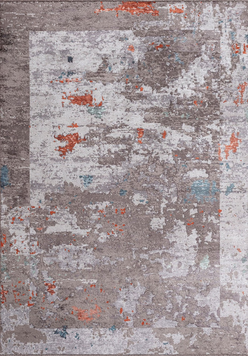 SERENITY BONE - CHARCOAL - DARK GREY - RUST - PETROL - RIVER GREEN RUG