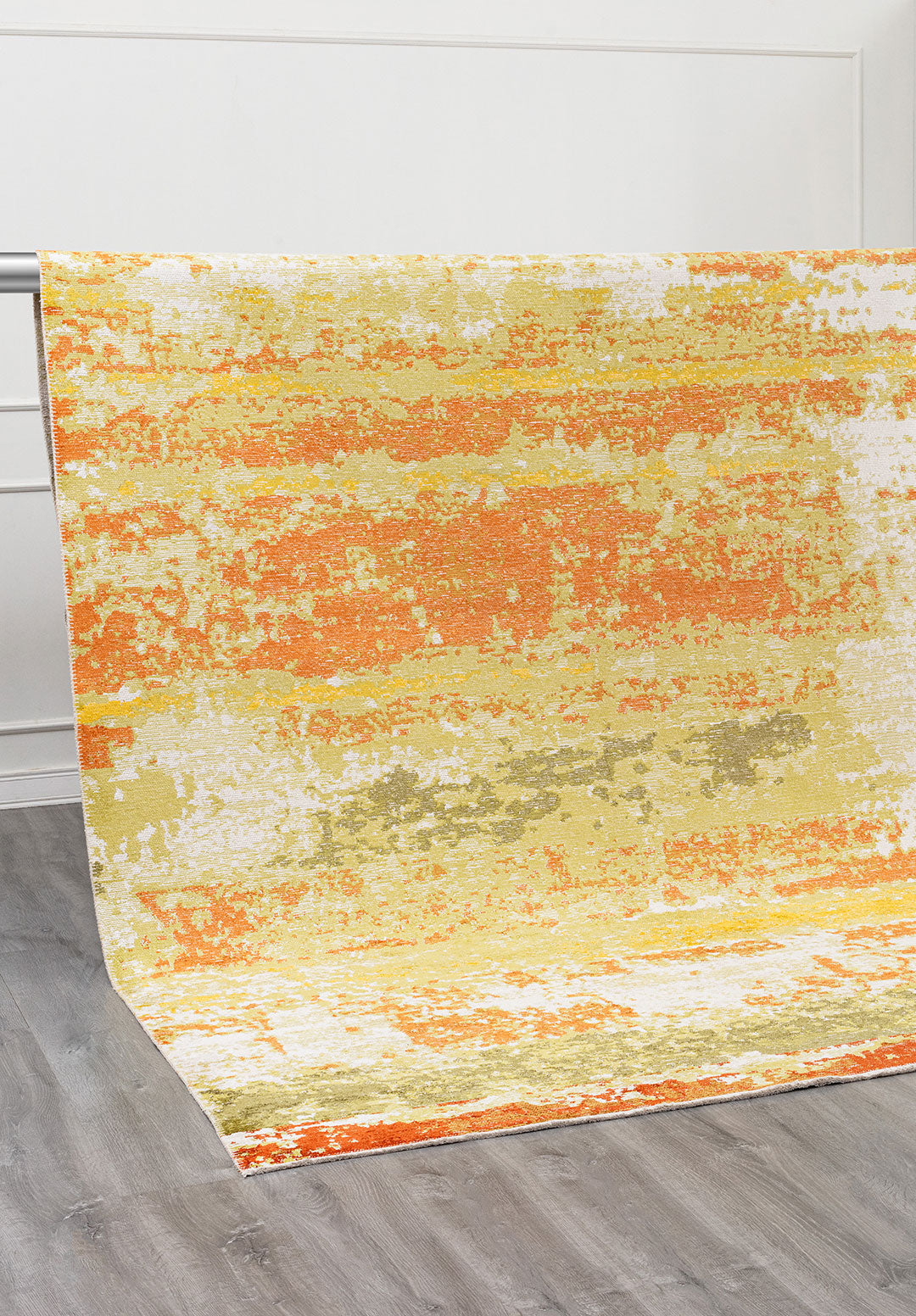 OASIS GREEN - RUST TERRA - YELLOW - LIGHT GREY - ECRU RUG