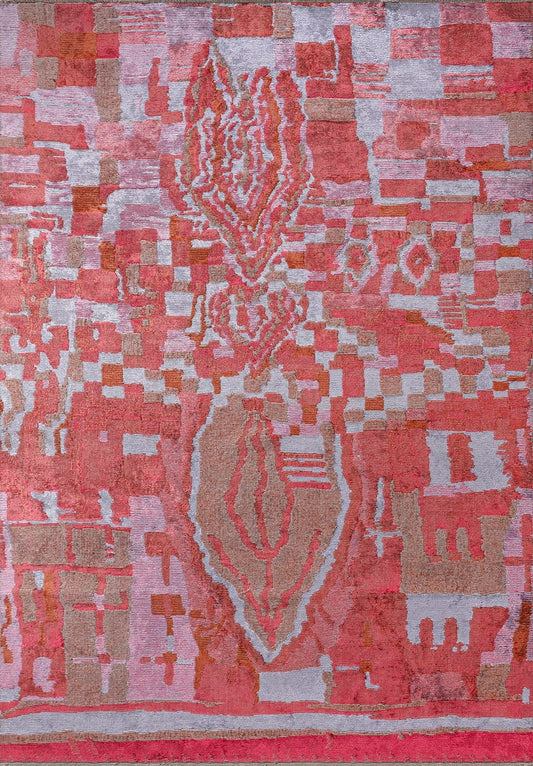 FOSSIL LILAC - RUST - FUSCHIA RUG