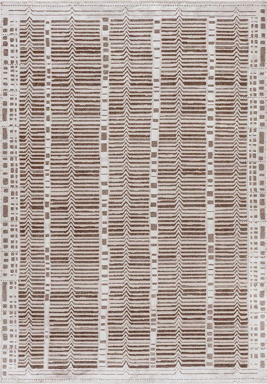 INCA DARK BROWN - STONE- ECRU RUG